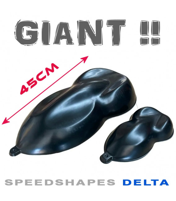 Speedshape DELTA – modello in plastica da verniciare bianco o nero