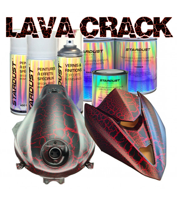 Kit completo di vernice Lava Crack per moto – colore a scelta