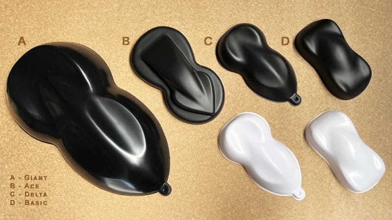 Speedshape delta modello in plastica da vernicare biano o nero